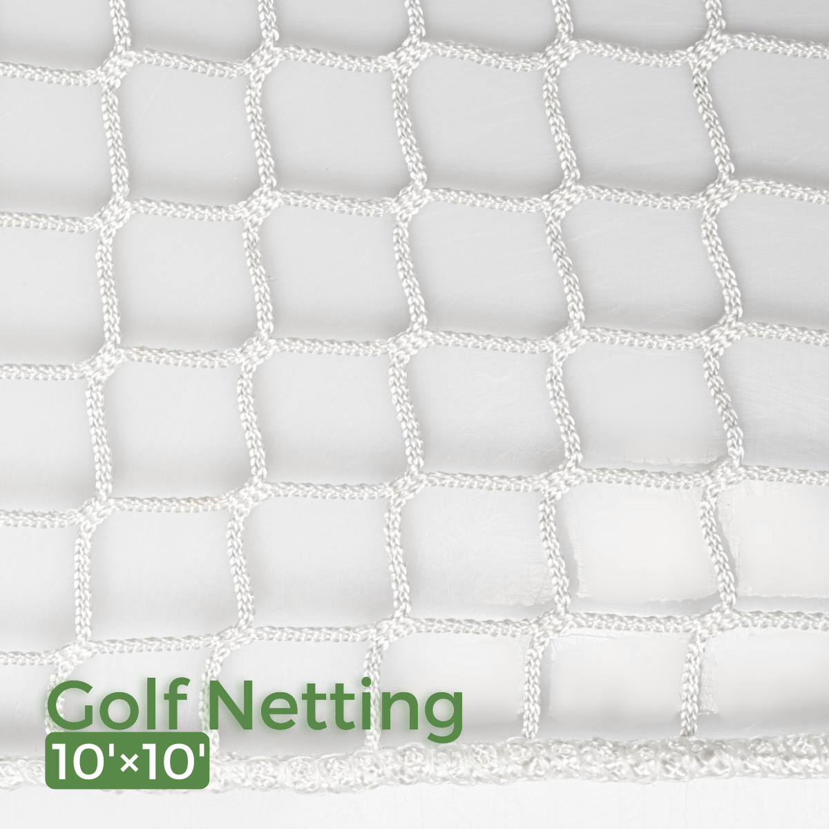 White Golf Netting Material 10'x10' - Golf Hitting Net for Backyard