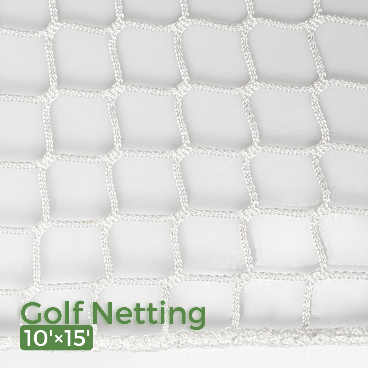 White Golf Netting Material 10'x15'