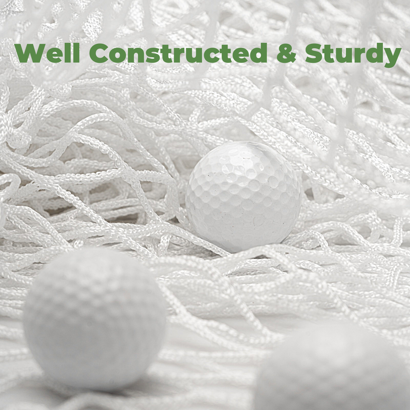 White Golf Netting Material 10'x15' - Golf Hitting Net for Backyard