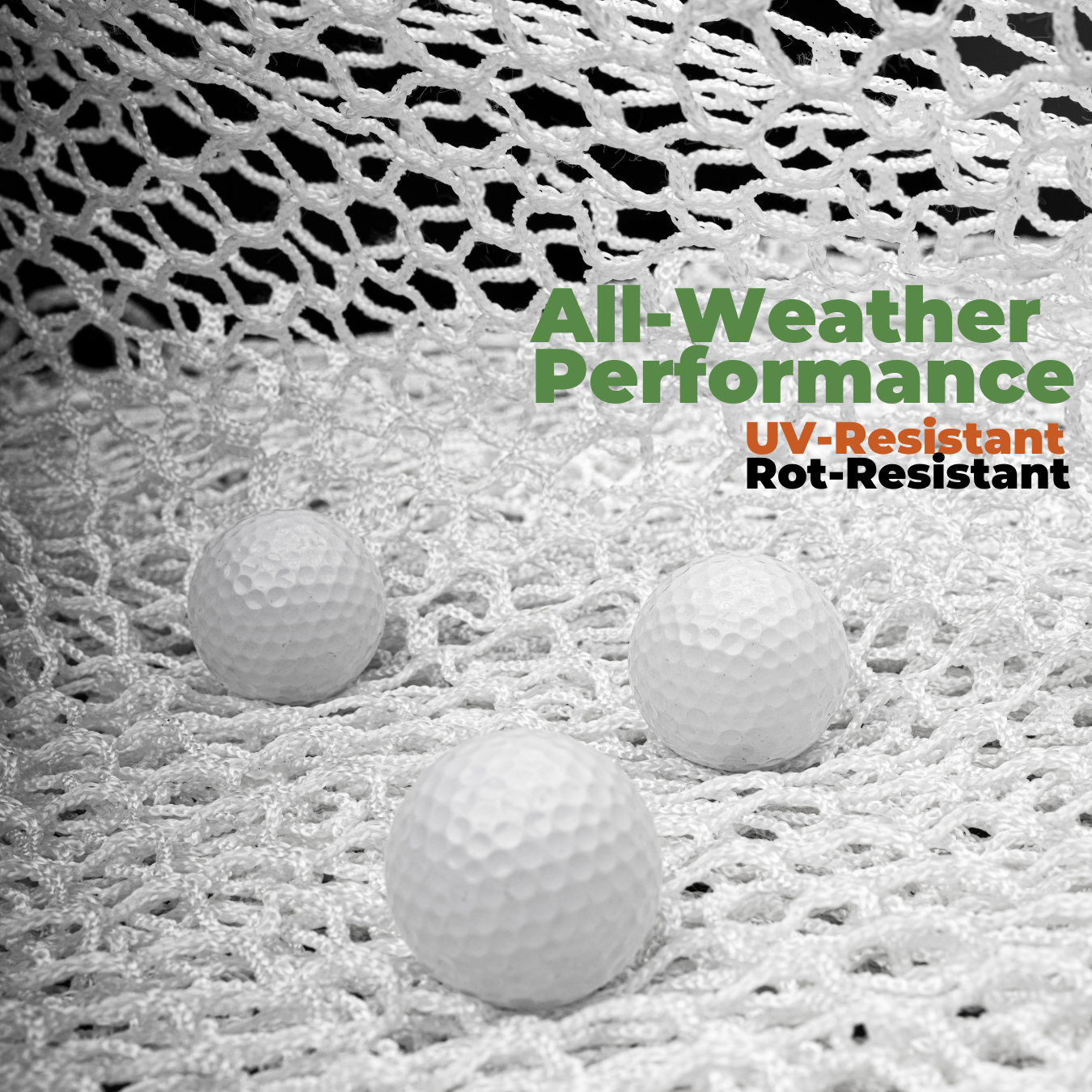 White Golf Netting Material 10'x15' - Golf Hitting Net for Backyard