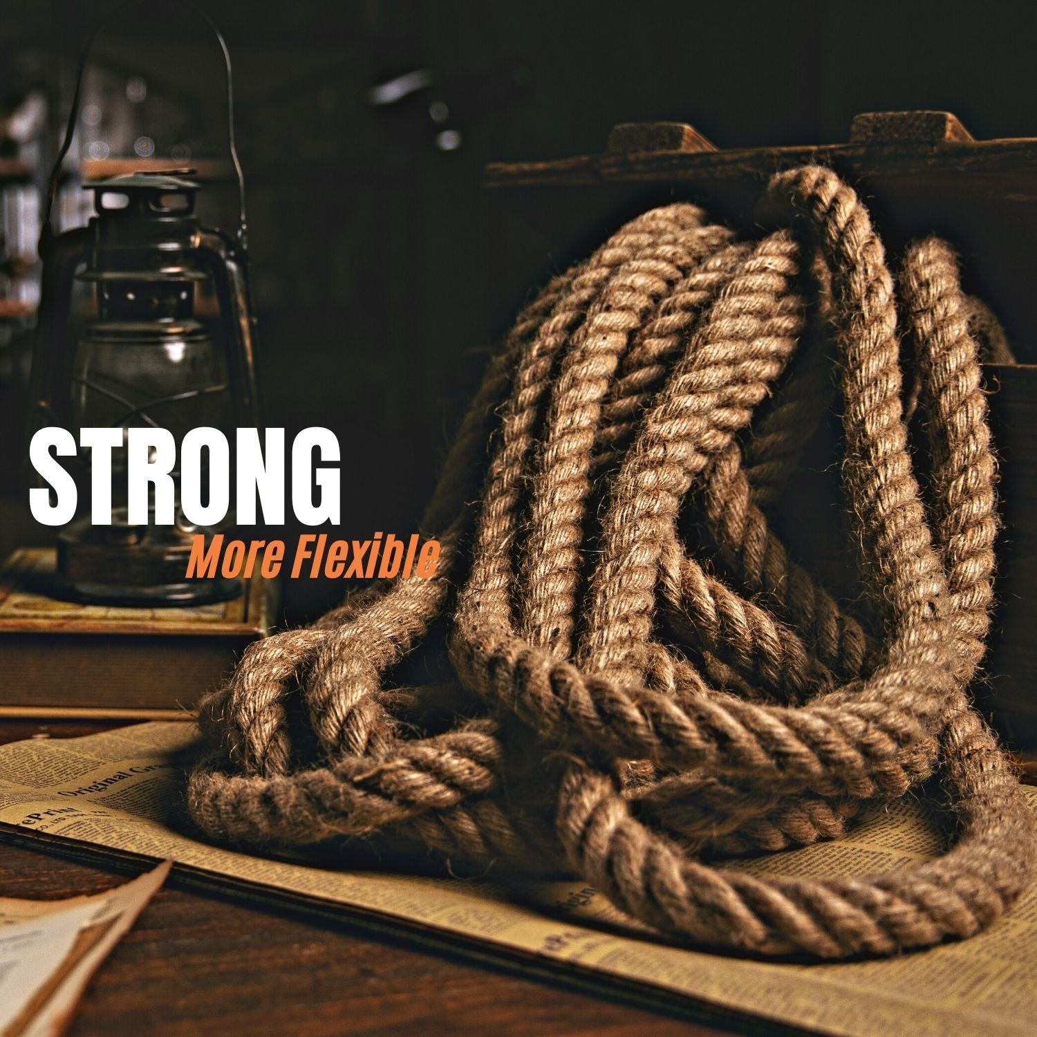 Manila Rope 3/4″×50′- Nautical Ropes - Natural Jute Rope - Large Decorative Hemp Rope - Thick Heavy Duty 